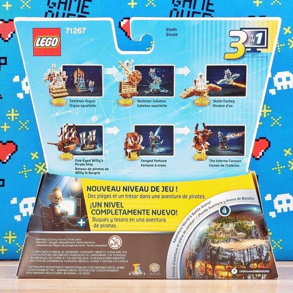 LEGO Dimensions The Goonies Level Pack #71267 2017 Sloth Minifigure Pirate Ship - Picture 4 of 12